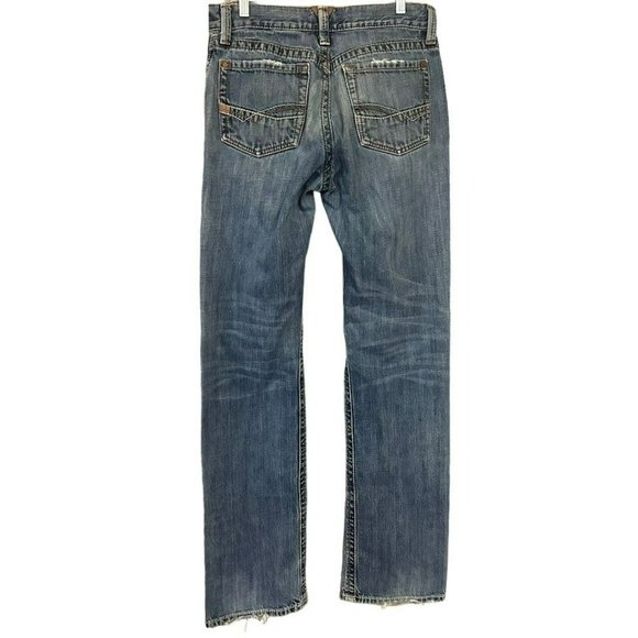 Ariat Mid Wash Straight Leg Distressed Jeans Mens 31 x 36 - Picture 2 of 5